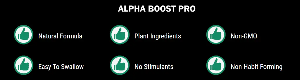 Alpha Boost Pro Supplement Facts